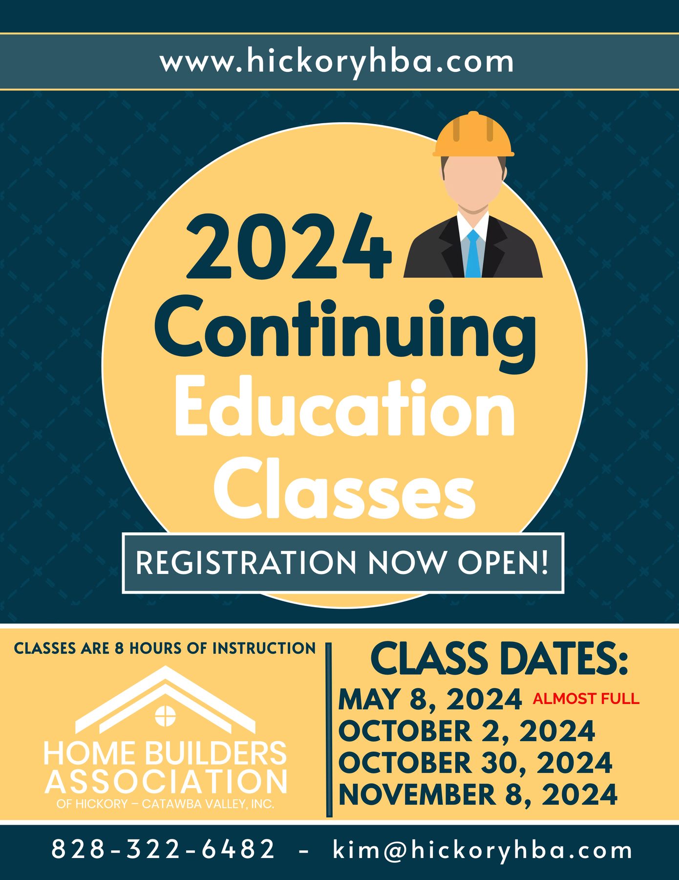 Continuing Ed 2024 registration now open flyer